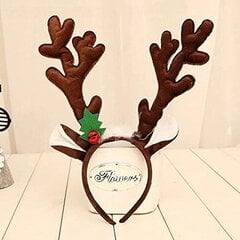 Reindeer Antlers Hair Band - joulutarvike aikuisille ja lapsille kahdessa osassa, täydellinen jouluksi hinta ja tiedot | Joulukoristeet | hobbyhall.fi