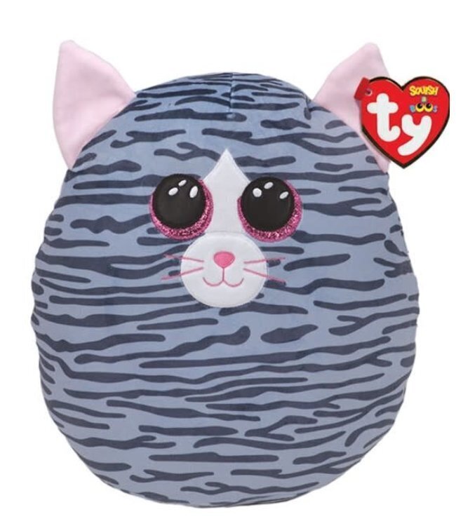 Pehmolelut TY Squish a Boos Kiki, harmaa kissanpentu, 25 cm hinta ja tiedot | Pehmolelut | hobbyhall.fi