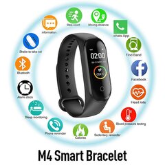 M4 Smart Watch Ranneke Verenpaine Rannekoru Ranneke Fitness Tracker Sykettä_Red hinta ja tiedot | Miesten kellot | hobbyhall.fi