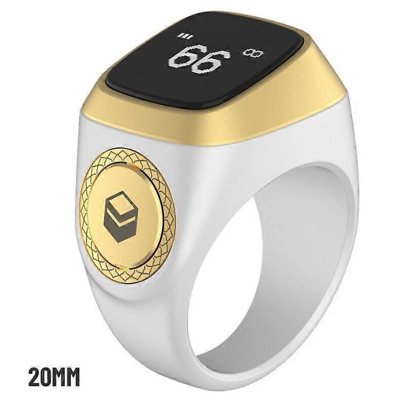 5 Rukous Digital Tasbeeh Iqibla Vedenpitävä Smart Zikr Ring Time Vibration Muistutus_A05 hinta ja tiedot | Miesten kellot | hobbyhall.fi