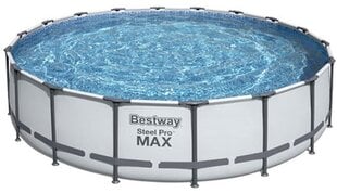 Kehyksellinen uima-allas Bestway Steel Pro Max, 4,88 x 1,22 m hinta ja tiedot | Uima-altaat | hobbyhall.fi