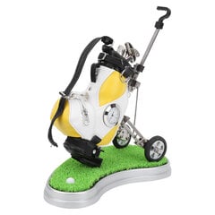 Mini Desktop Sinkkiseoksesta golfpussin kynäpidike nurmikon pohjalla Kello Golfkynät Matkamuistolahja hinta ja tiedot | Golf | hobbyhall.fi