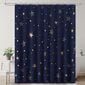 Värikäs kukkainen suihkuverho kylpyhuoneeseen, kylpyhuoneen sisustus koukuilla - Gold Stars 150x180cm hinta ja tiedot | Verhot | hobbyhall.fi