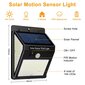 Solar Motion Sensor Light Outdoor, 3 Modes Solar Powered Outdoor hinta ja tiedot | Puutarha- ja ulkovalot | hobbyhall.fi