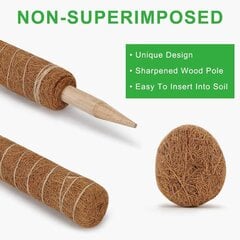 23,6 tuuman Plant Coir Totem Pole Plant Support Stale Puutarhanhoito hinta ja tiedot | Istutusruukut ja minikasvihuoneet | hobbyhall.fi