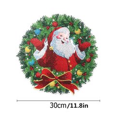 Christmas Crystal Diamond Art Seppelesarjat 5D Tee-se-itse-pistepora Timanttitaidemaalaus Tee-seinäkoristelu hinta ja tiedot | Taulut | hobbyhall.fi