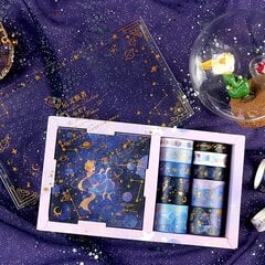 Tee itse Pikku Prinssi 10 rullaa folio kultaa koristeellinen purppura Universe Stars Washi peittoteipit St hinta ja tiedot | Taulut | hobbyhall.fi