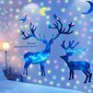 Luova Starry Sky Deer seinätarra, pimeässä kuussa hohtava & Stars seinätarrat, irrotettava hinta ja tiedot | Taulut | hobbyhall.fi