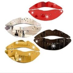 Seinätarra, 4kpl Tee itse Moderni 3D Kiss Lip Mirror Seinätarra Akryylitaide Seinämaalaus Tarra Etusivu hinta ja tiedot | Taulut | hobbyhall.fi