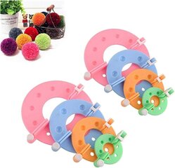 Pom Pom Maker 8 kpl Fluff Ball Weaver Neula Pom Pom Maker Setti 4 Kokoa Tee itse pommit Craft hinta ja tiedot | Taulut | hobbyhall.fi