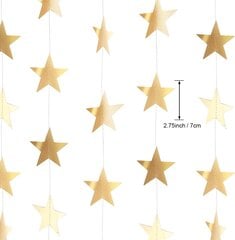 130 jalkaa Glitter Star Paper Seppele Banneri Riippuva Koriste valmistumisluokkaan onnittelut hinta ja tiedot | Taulut | hobbyhall.fi