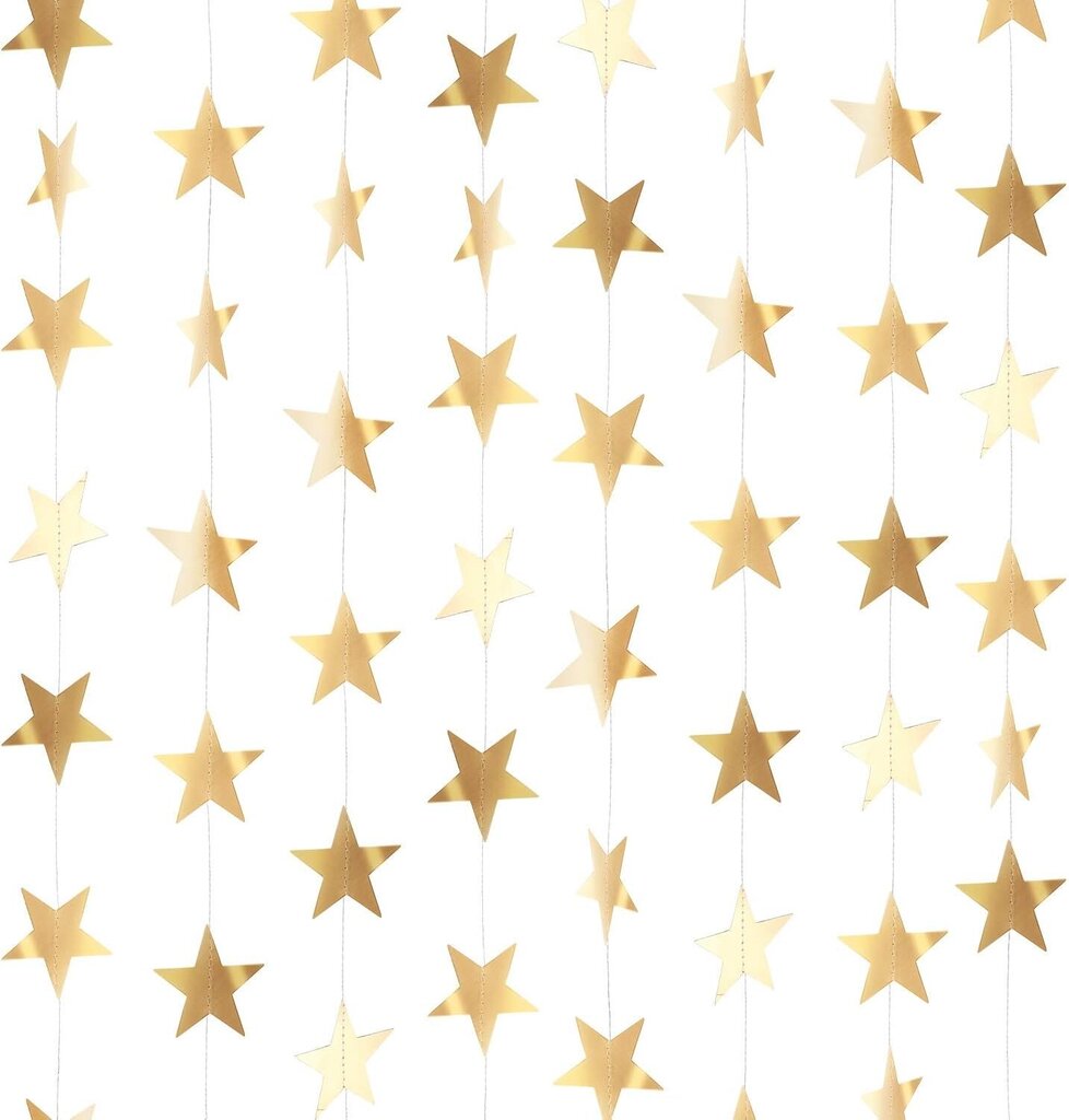 130 jalkaa Glitter Star Paper Seppele Banneri Riippuva Koriste valmistumisluokkaan onnittelut hinta ja tiedot | Taulut | hobbyhall.fi