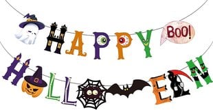 Halloween Garland, Halloween Skeleton Pumpkin Vine Garland Door riippuva koristeellinen rekvisiitta sisätiloissa hinta ja tiedot | Taulut | hobbyhall.fi