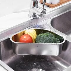 Colander Sink Säilytysteline, Kolmion muotoinen viemärihyllyn tyhjennysallas hinta ja tiedot | Hyllytarvikkeet | hobbyhall.fi