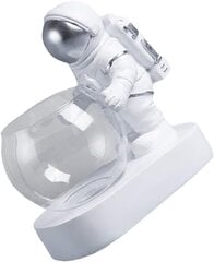 Astronaut Shape Maljakko Hydroponics Lasimaljakko Plant Lasisäiliö Läpinäkyvä maljakko valolla Kotitoimiston sisustukseen (hopea) hinta ja tiedot | Maljakot | hobbyhall.fi