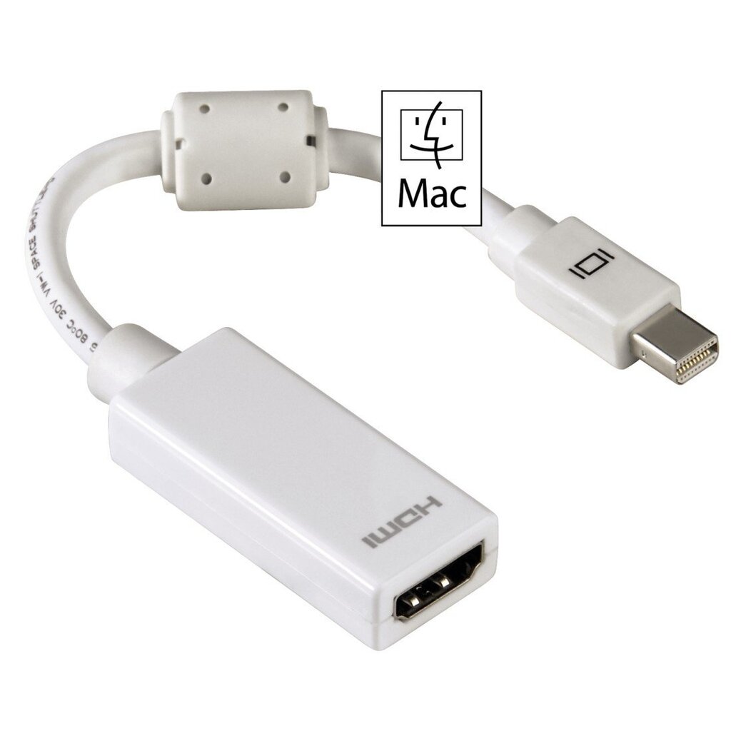 Hama Apple Mini DP - HDMI adapteri hinta ja tiedot | Kaapelit ja adapterit | hobbyhall.fi