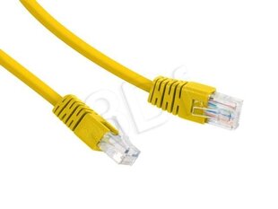 Gembird PP12-0.5M/Y Yellow Patch cord cat 5E molded strain relief 50u&quot; plugs, 0.5 m hinta ja tiedot | Kaapelit ja adapterit | hobbyhall.fi