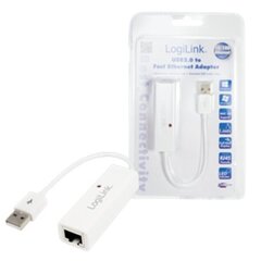 Sovitin LogiLink USB 2.0-> Ethernet hinta ja tiedot | Logilink Tietokoneet ja pelaaminen | hobbyhall.fi