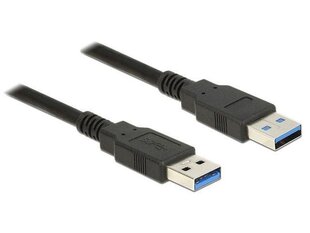 Delock Cable USB 3.0 Type-A uros> USB 3.0 Type-A uros 2m musta hinta ja tiedot | Delock Kodinkoneet ja kodinelektroniikka | hobbyhall.fi