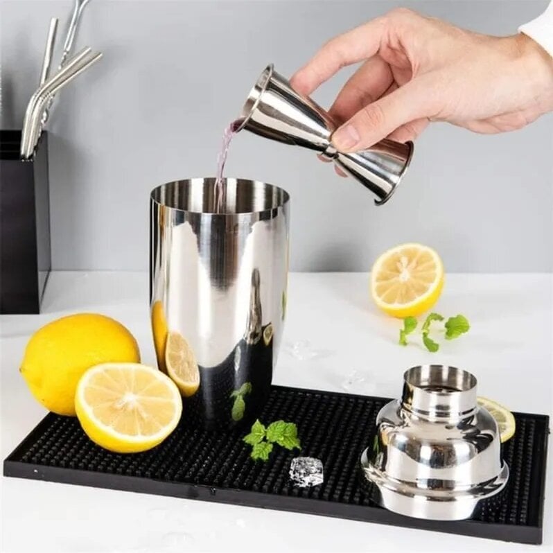 Cocktail Shaker, 5-osainen Cocktail Shaker -sekoitinsarja, ruostumattomasta teräksestä valmistetut baarimikkotyökalut 750 ml hinta ja tiedot | Ruokailuvälineet | hobbyhall.fi