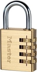 Riippulukko MASTER LOCK 604EURD -yhdistelmällä (3ZM085). hinta ja tiedot | Lukot | hobbyhall.fi