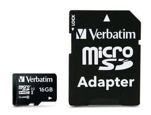Muistikortti Verbatim - Micro SDHC 16GB Class10 UHS-I + Adapteri hinta ja tiedot | Kameran muistikortit | hobbyhall.fi