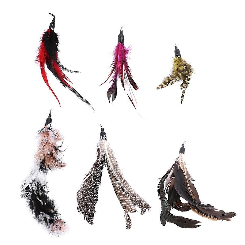 6 kpl Cat Teaser Feather hinta ja tiedot | Kissan hiekkalaatikot | hobbyhall.fi