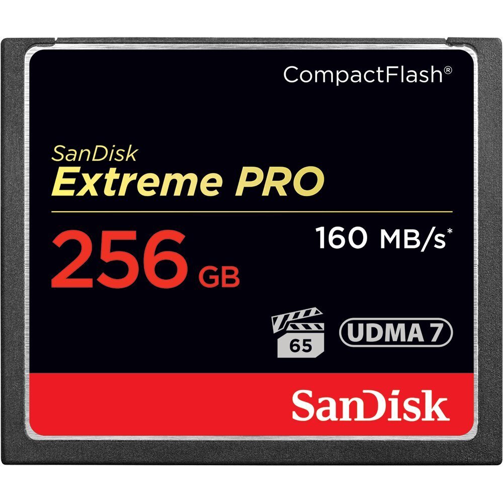 SANDISK 256GB CF Extreme Pro 160MB/s VPG muistitikku hinta ja tiedot | Kameran muistikortit | hobbyhall.fi