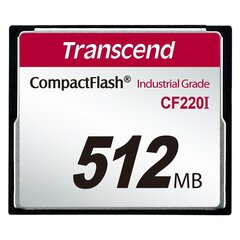 MUISTI COMPACT FLASH 512MB/SLC TS512MCF220I TRANSCEND hinta ja tiedot | Kameran muistikortit | hobbyhall.fi