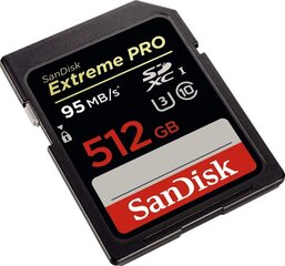 SanDisk Exrteme PRO 512 GB SDXC muistikortti hinta ja tiedot | Kameran muistikortit | hobbyhall.fi