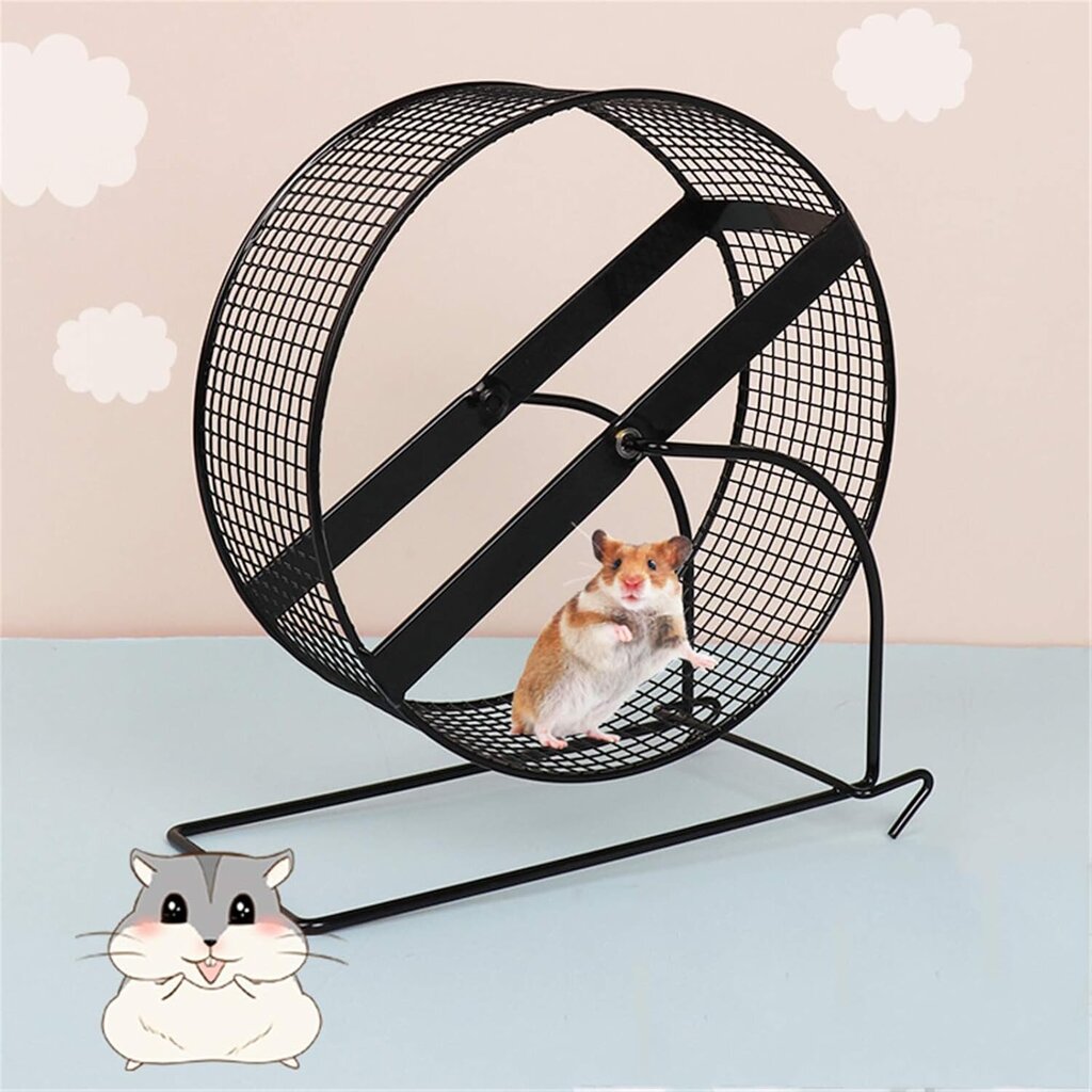 Metallinen Hamster Wheel jalustalla, Silent Spinner Hamster Wheel hinta ja tiedot | Pieneläinten häkit ja tarvikkeet | hobbyhall.fi