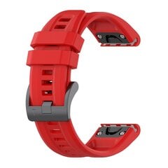 Silikoninen kellonauha Garmin Fenix 7S Sapphire Solar-Red varten hinta ja tiedot | Älykellojen ja aktiivisuusrannekkeiden lisätarvikkeet | hobbyhall.fi