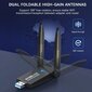 5G 6G 1800 Mbps Langaton verkkokortti USB 3.0 WIFI-sovitin Dual Band Usb3.0 Lan Ethernet-ohjain Ilmainen Bluetooth5.0-sovitin PC:lle hinta ja tiedot | Reitittimet ja modeemit | hobbyhall.fi