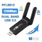 5G 6G 1800 Mbps Langaton verkkokortti USB 3.0 WIFI-sovitin Dual Band Usb3.0 Lan Ethernet-ohjain Ilmainen Bluetooth5.0-sovitin PC:lle hinta ja tiedot | Reitittimet ja modeemit | hobbyhall.fi