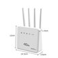 WiFi 6 LTE WiFi-reititin 4G SIM-korttipaikalla WiFi-modeemi 300Mbps neljän antennin tehostin tehosignaalin mobiili WiFi-reititin Eurooppaan hinta ja tiedot | Reitittimet ja modeemit | hobbyhall.fi