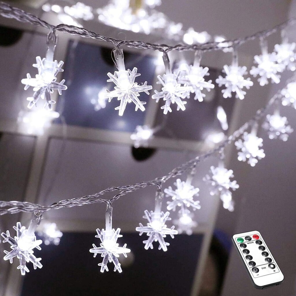 Jouluvalot, 19,7 Ft 40 Led Fairy Lights Paristokäyttöiset 8 tilaa 5 kiinnityskoukkua hinta ja tiedot | Keittiökalusteiden lisätarvikkeet | hobbyhall.fi