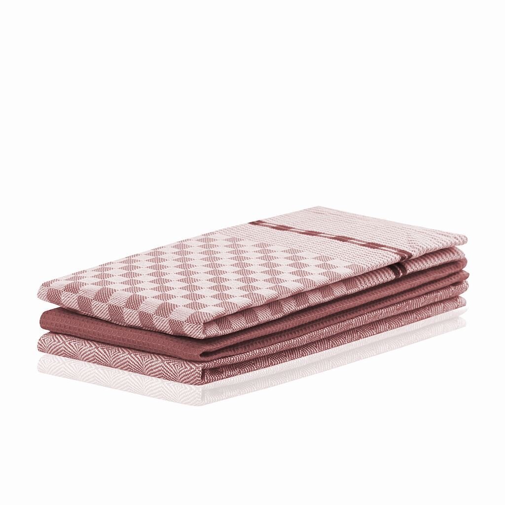 Decoking keittiöpyyhkeet, vaaleanpunainen, 50 x 70 cm, 3 kpl hinta ja tiedot | Keittiötekstiilit | hobbyhall.fi