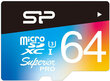 Silicon Power -muistikortti microSDXC 64GB Superior Pro Color U3 + sovitin hinta ja tiedot | Kameran muistikortit | hobbyhall.fi