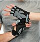 Half Finger Gym Gloves Big Size -painonnostokäsineet mustat L 19,5-21,5 cm hinta ja tiedot | Kuntosalihanskat | hobbyhall.fi