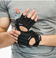 Half Finger Gym Gloves Big Size -painonnostokäsineet mustat L 19,5-21,5 cm hinta ja tiedot | Kuntosalihanskat | hobbyhall.fi