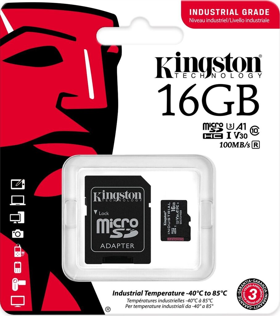 Kingston 16GB microSDHC hinta ja tiedot | Kameran muistikortit | hobbyhall.fi