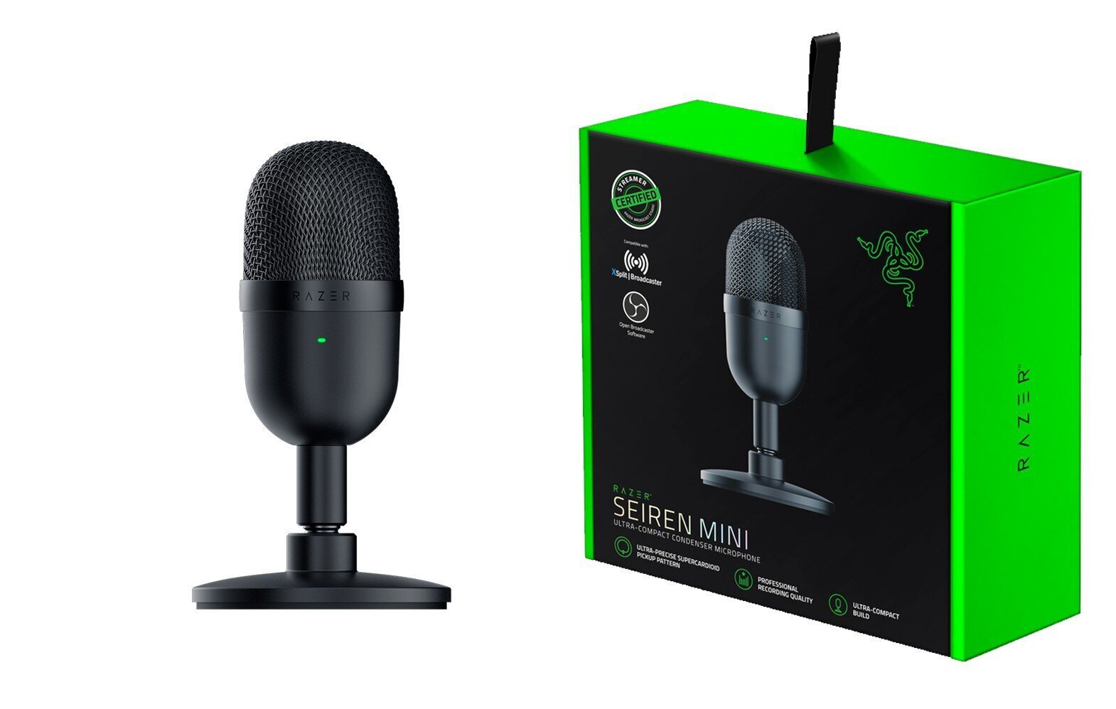 Kondensaattorimikrofoni Razer Seiren Mini hinta ja tiedot | Mikrofonit | hobbyhall.fi