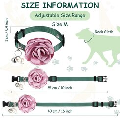 kpl Pet Rose Cat Kaulapanta Koiran kukka Nylon Säädettävä Kaulakoru Bell and Pearl Pet hinta ja tiedot | Lintulaudat ja lintuhäkit | hobbyhall.fi