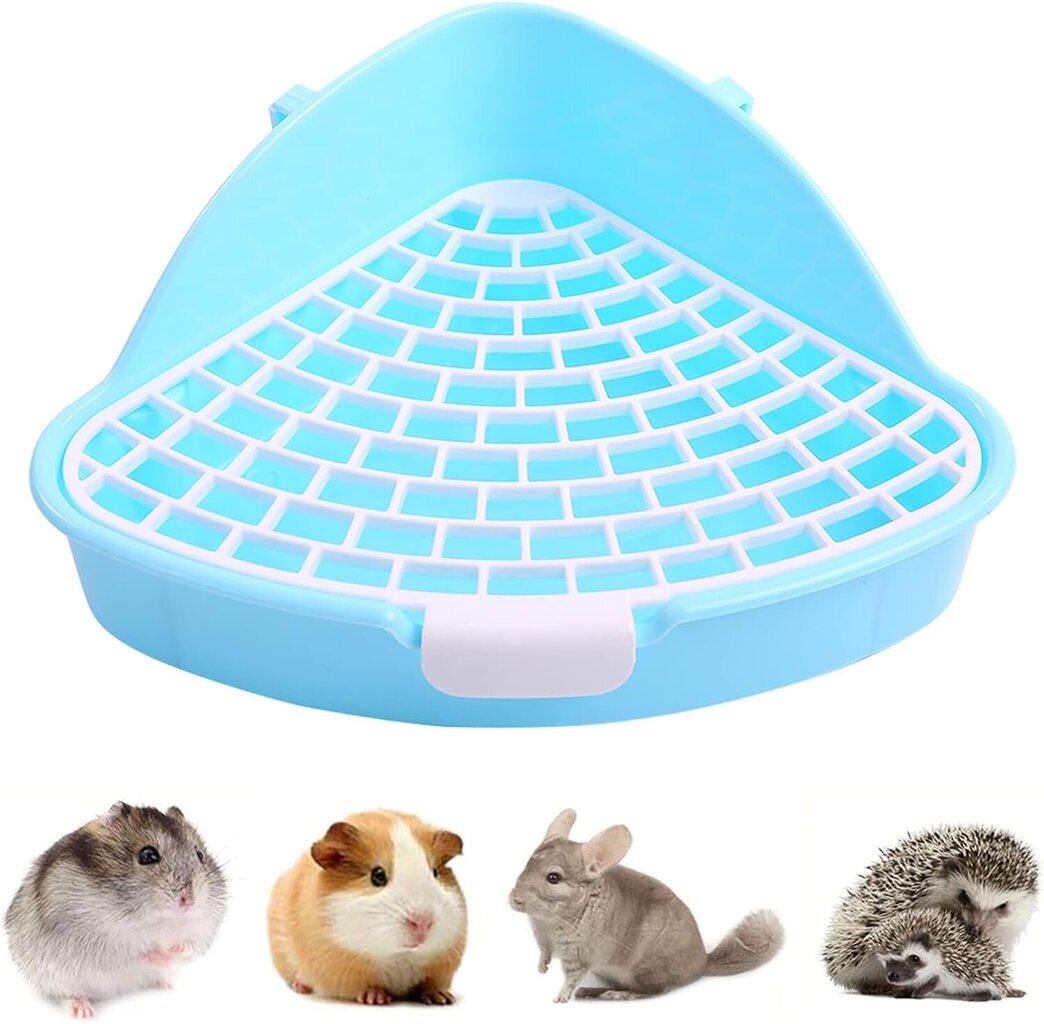 Pieni lemmikki-wc koukulla, suihkunkestävä kolmio hamsterille, chinchillalle hinta ja tiedot | Lintulaudat ja lintuhäkit | hobbyhall.fi