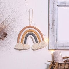 Rainbow Macrame -kuvakudos, käsin kudottu riipus, luova käsintehty hinta ja tiedot | Sisustuspaneelit | hobbyhall.fi