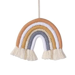 Rainbow Macrame -kuvakudos, käsin kudottu riipus, luova käsintehty hinta ja tiedot | Sisustuspaneelit | hobbyhall.fi