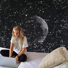 Moon and Star Wall Tapestry Mandala Seinään ripustettava Tarot hinta ja tiedot | Sisustuspaneelit | hobbyhall.fi