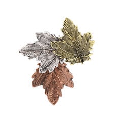 Tyylikäs Vintage Trefoil rintaneula - Trendikäs Street Style Leaf -tarvike hinta ja tiedot | Rintakorut | hobbyhall.fi