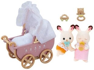 SYLVANIAN FAMILIES Suklaapupukaksoset ja lastenvaunut hinta ja tiedot | Tyttöjen lelut | hobbyhall.fi