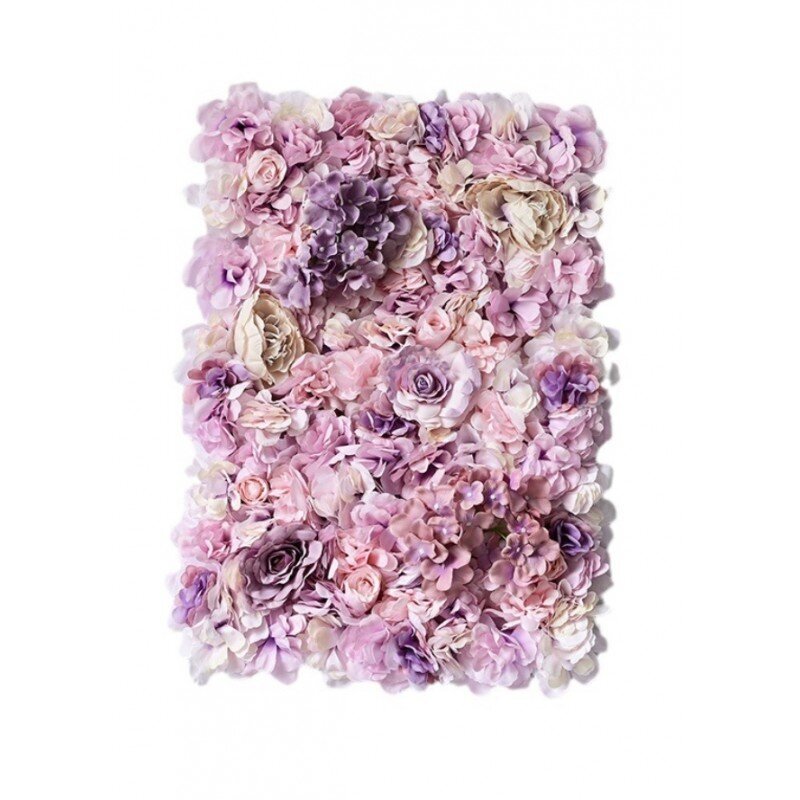 Kukkaseinäpaneeli, 60x40 cm, violetti hinta ja tiedot | Keinotekoiset kukat | hobbyhall.fi